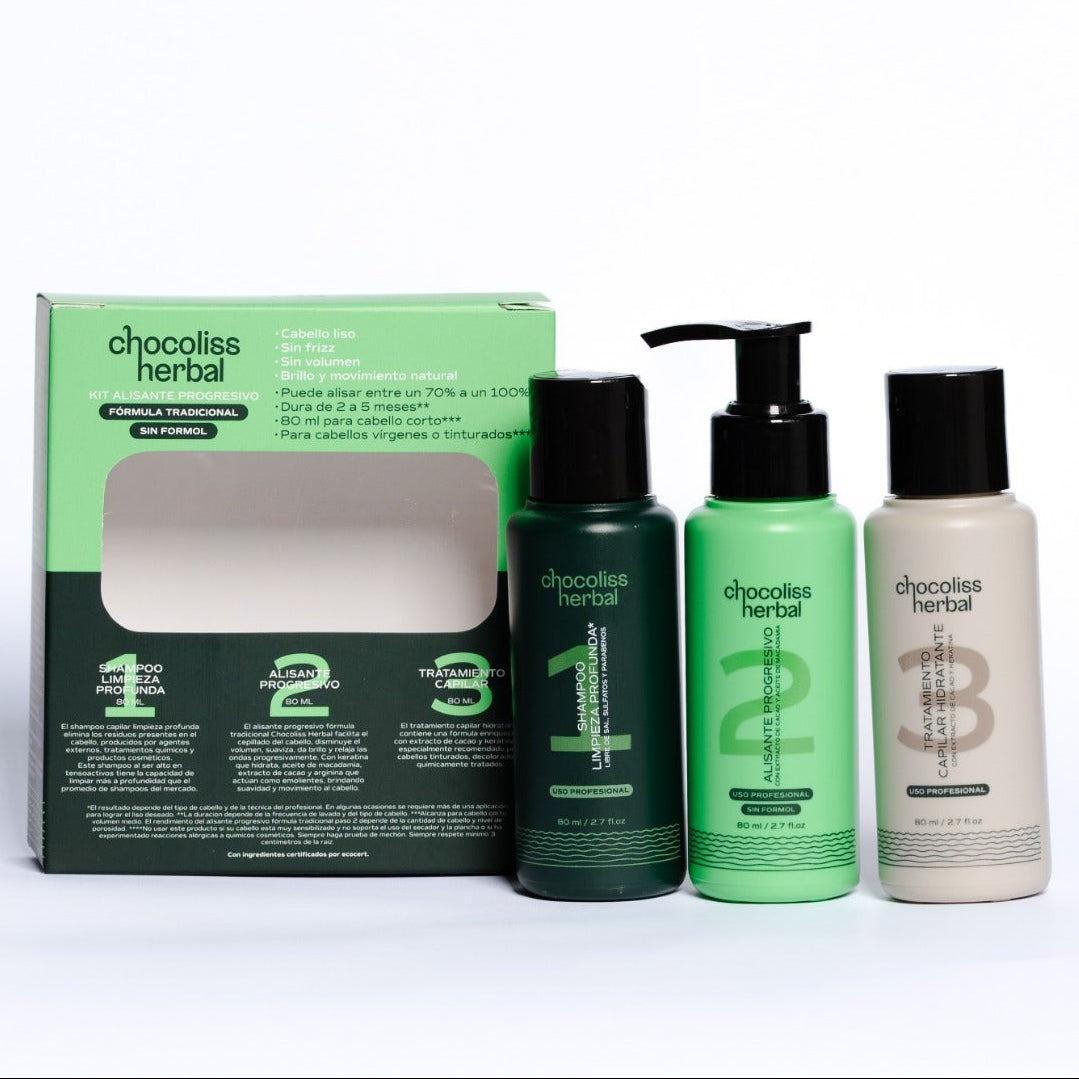 Kit Alisado Progresivo Vegano (Tipo Keratina) - Chocoliss Herbal