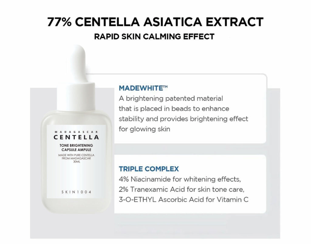 Ampolla Iluminadora Skin1004 - Madagascar Centella Tone Brightening Ampoule