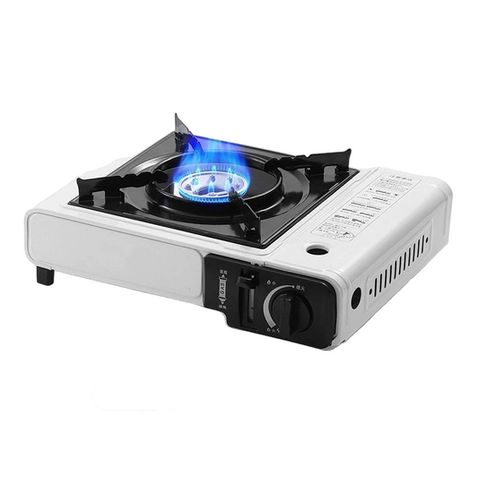Camping Cassette Gas Stove Butane White-0
