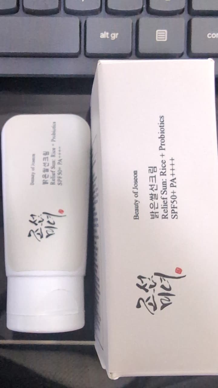Protector Solar Beauty of Joseon Relief Sun con Arroz y Probióticos SPF50+